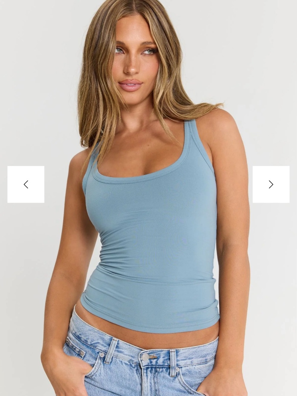 All For Mimi Slate Tank Top